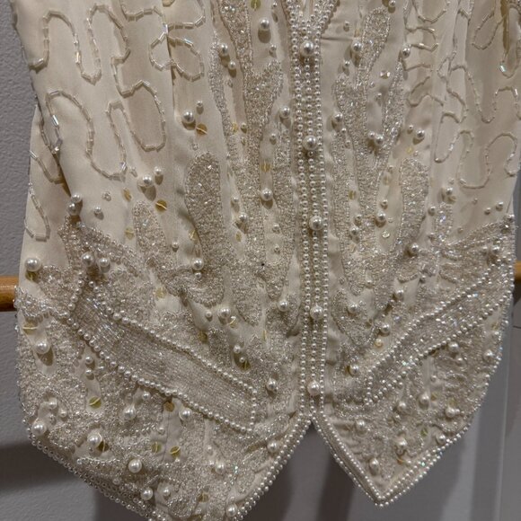 Vintage Liz Claiborne Beaded Vest - Picture 3 of 6